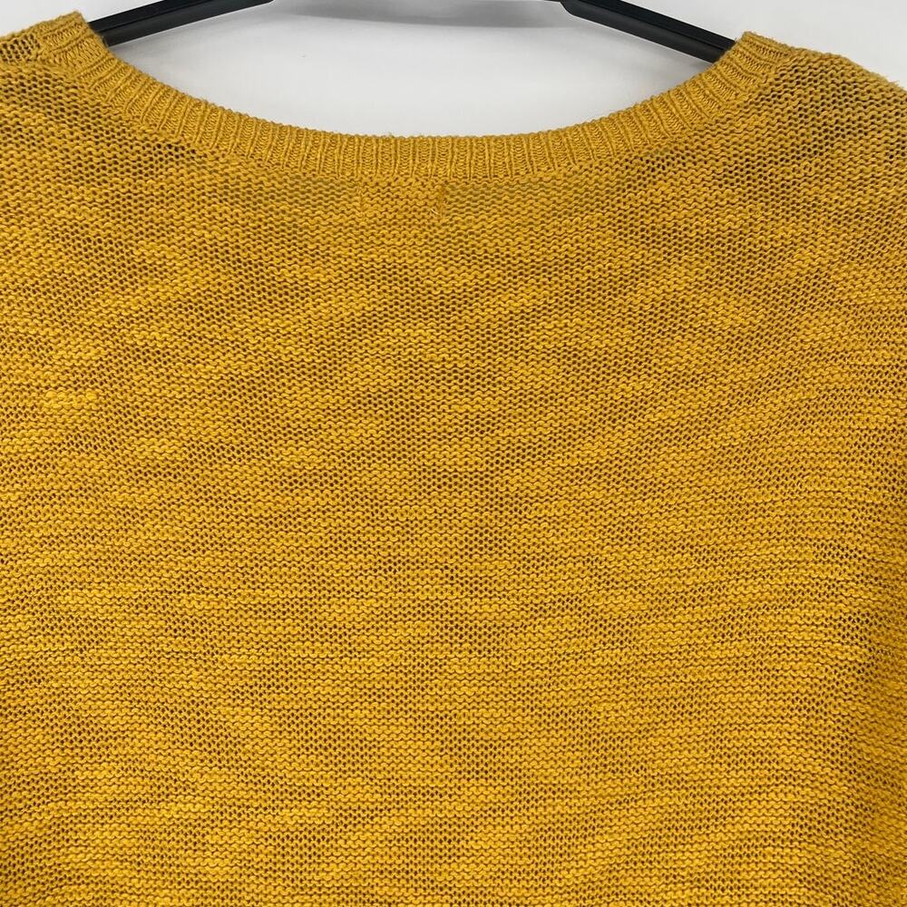 Mossimo Cable Knit Womens Sweater Sz XXL Mustard Boho Rustic Cottage Lagenlook - Picture 8 of 11